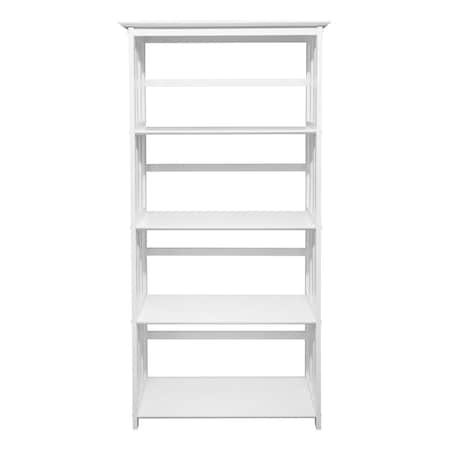 Casual Home Mission Style 5-Shelf Bookcase - White 310-61